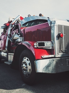 A semi truck after an accident